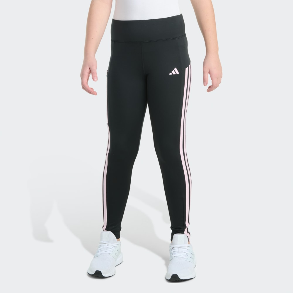 

Леггинсы Adidas Detached Waistband Cell Phone Pocket 3-Stripe Legging, черный