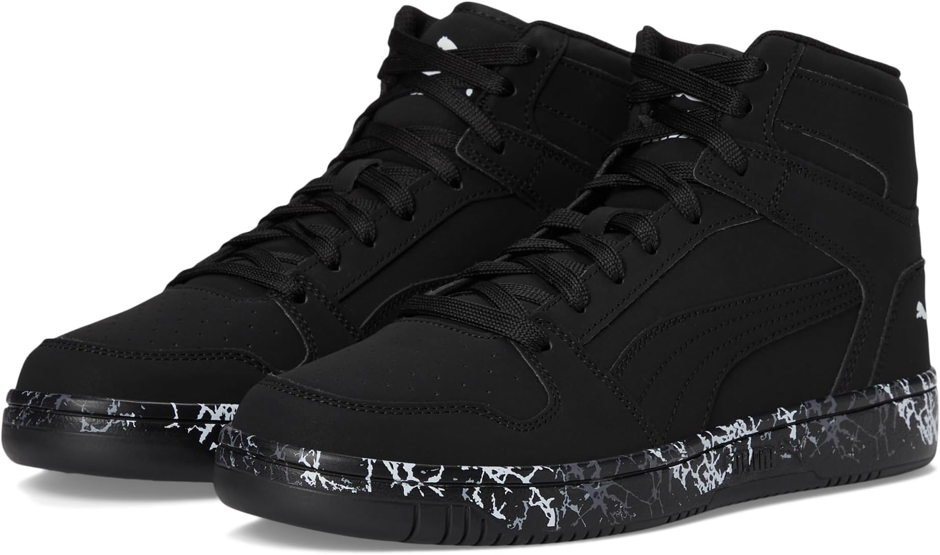 

Кроссовки PUMA Rebound Layup Sneakers, цвет Puma Black/Puma Black/Puma White