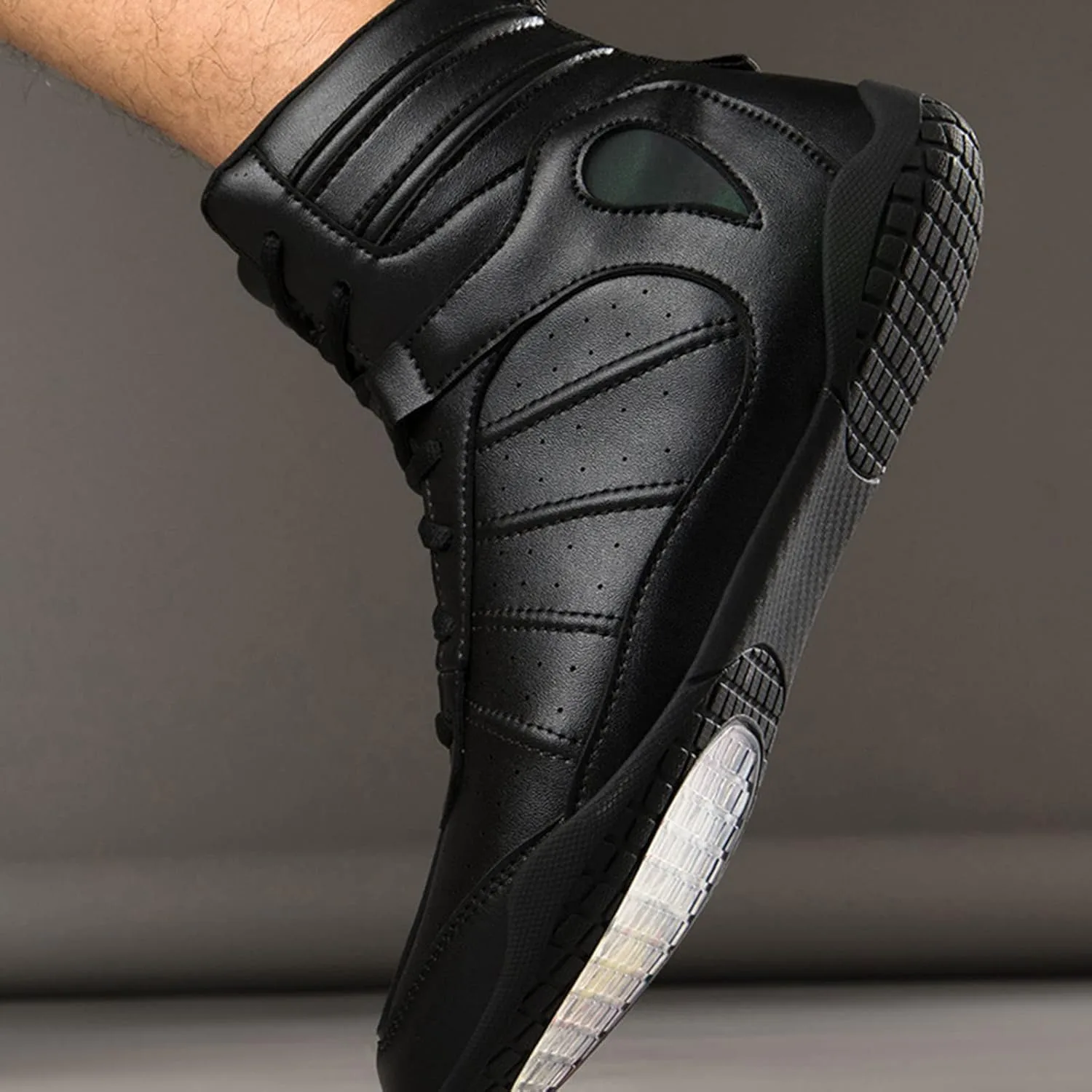 

Обувь для поднятия тяжестей для мужчин, высокие борцовские ботинки, спортивная обувь для зала, всесторонняя тренировочная обувь для борьбы, ММА, боевых искусств, пауэрлифтинга и бодибилдинга (Цвет: черный, Размер: 5 женский/3 мужской) AIRFUL, бе...