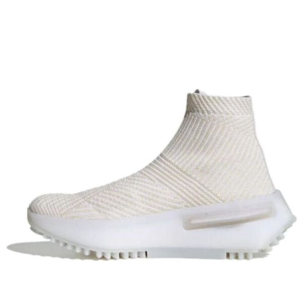 Кроссовки оригиналы nmd_s1 носок Adidas, белый