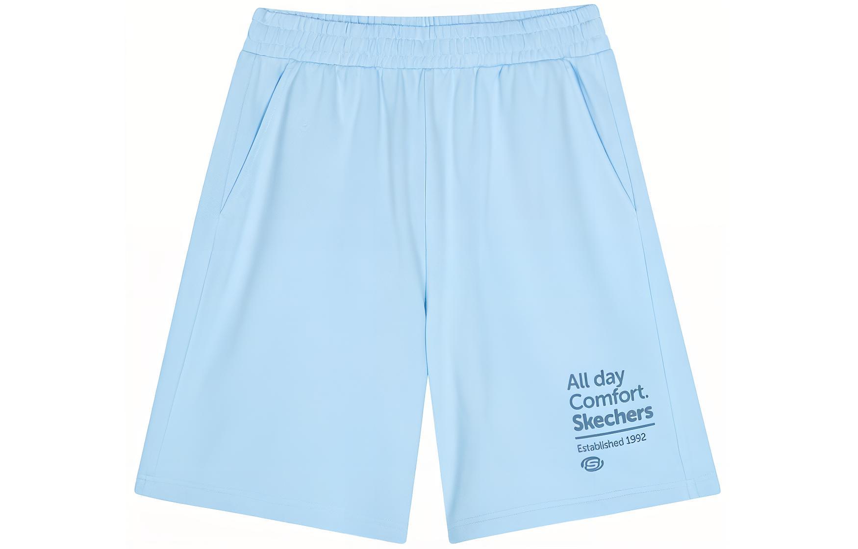 

Повседневные шорты мужские небесно-голубые Skechers