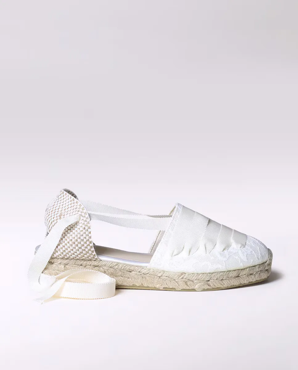 

Женские эспадрильи на танкетке из ткани с лентами Toni Pons, цвет Crudo