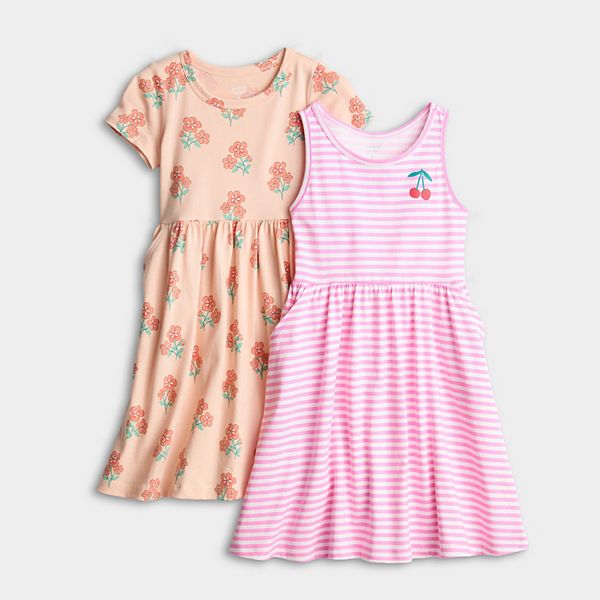 

Детский комплект из платья и топа для девочки Jumping Beans, Lucy Floral Peach