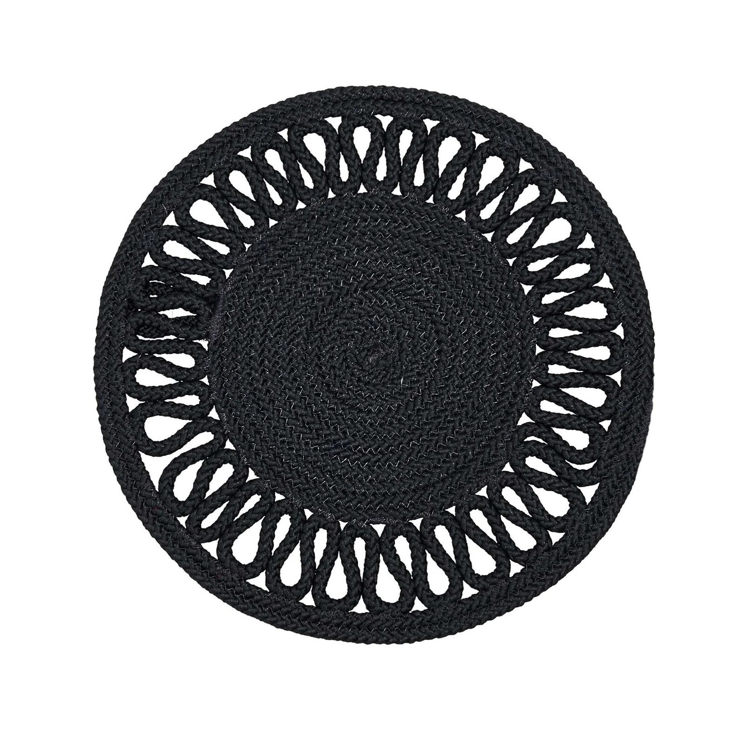 

Тканый коврик для столовых приборов Giz Home Motif - антрацит - 35 см