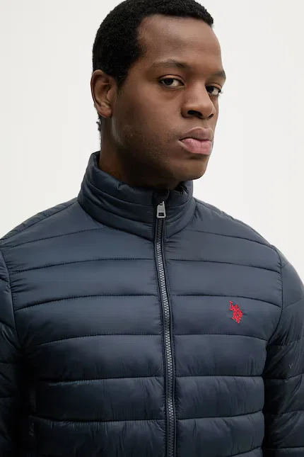 Куртка короткая стеганая LIGHTWEIGHT BOUND QUILTED U.S. Polo Assn., синий — фото 4
