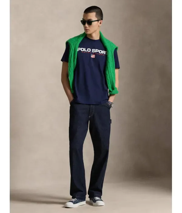 Футболка classic fit Polo Ralph Lauren, темно-синий — фото 2