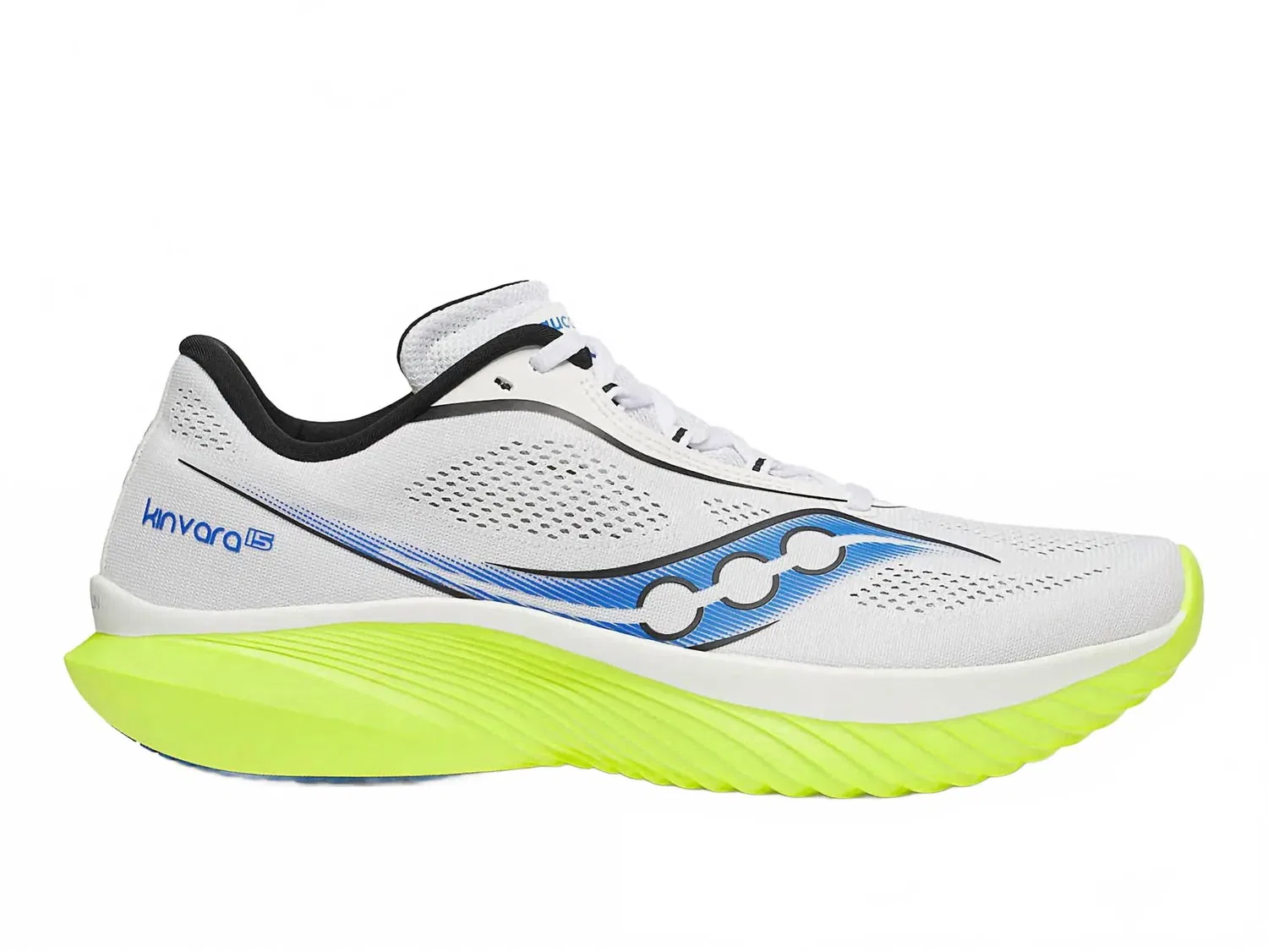 SAUCONY Мужские кроссовки Kinvara 15, белый/лимонный цвет