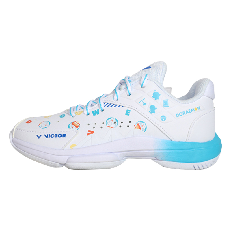 

Детские кроссовки Doraemon x Cushioning с низким верхом и износостойкой подошвой Victor, белый