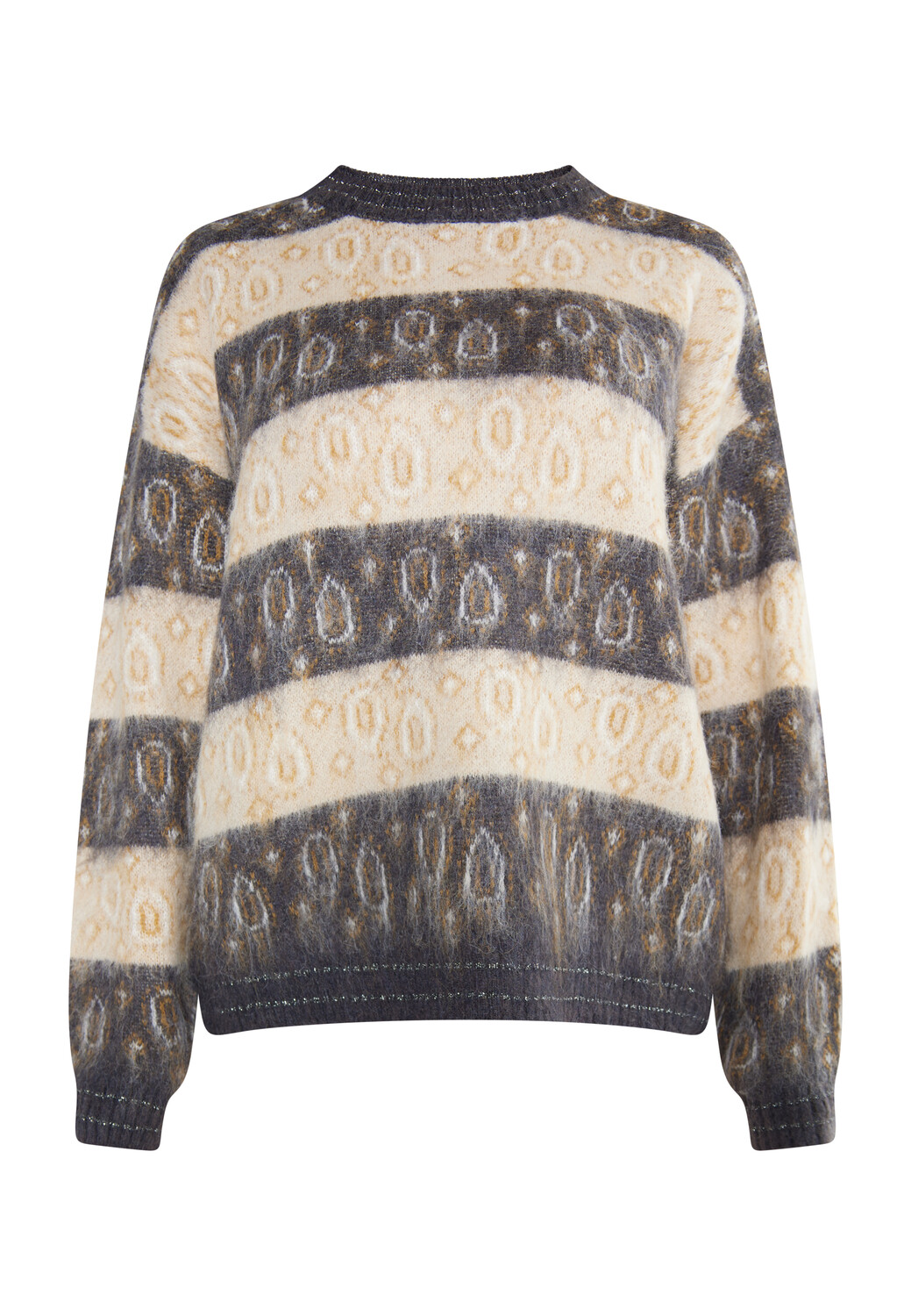 

Свитер usha FESTIVAL Strick, цвет Anthrazit Beige Mehrfarbig