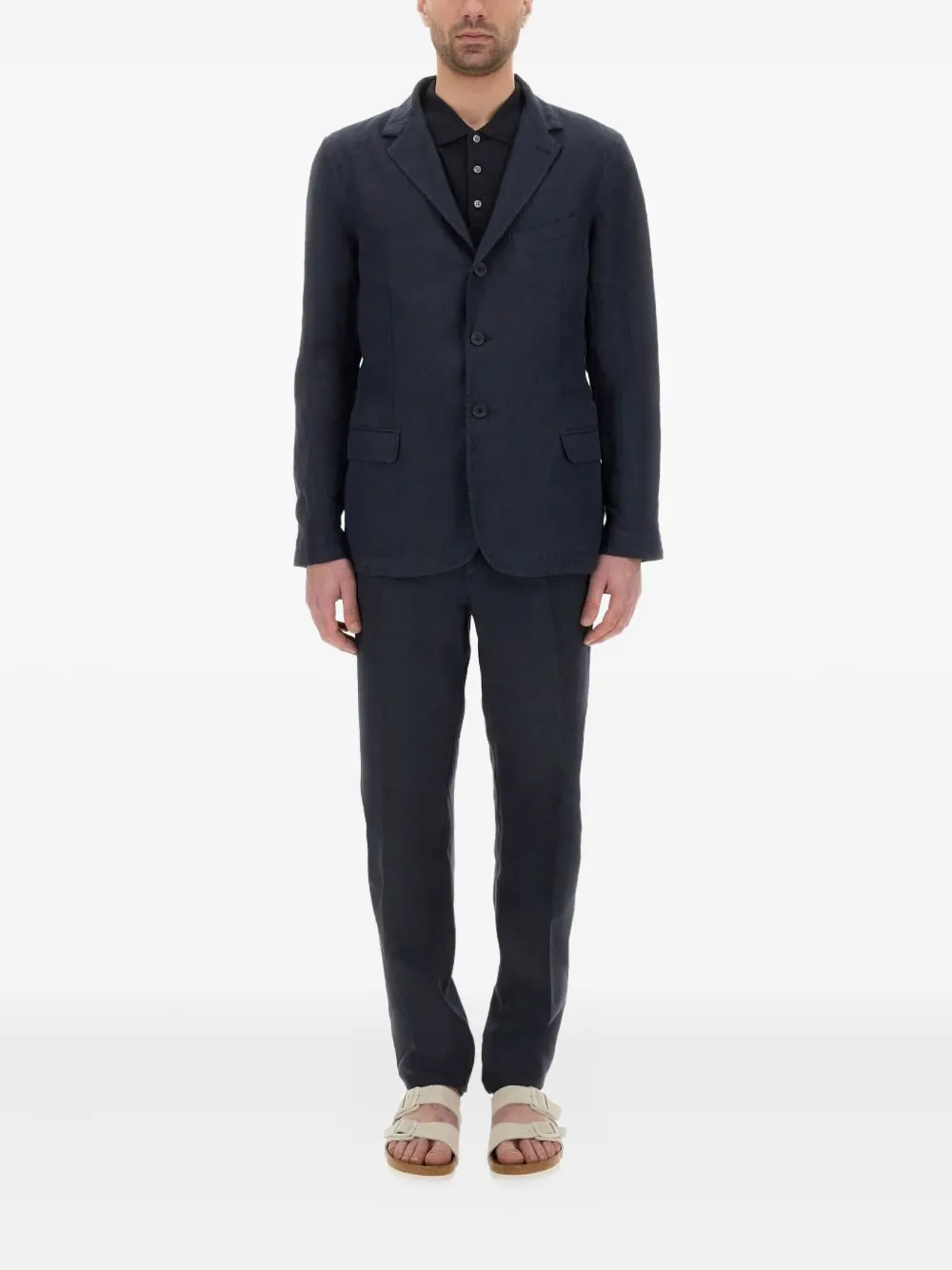 

Однобортный костюм 120% Lino, синий
