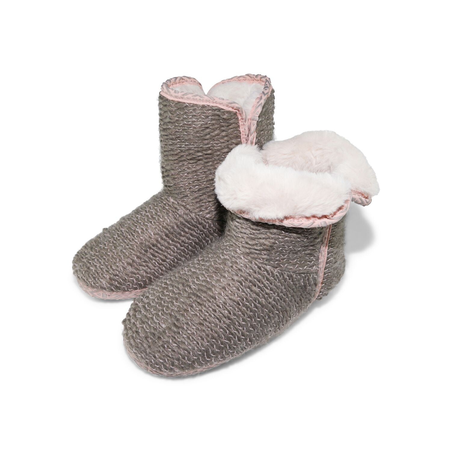 

Сабо Flip Flop Hausschuh knit*folded, серый