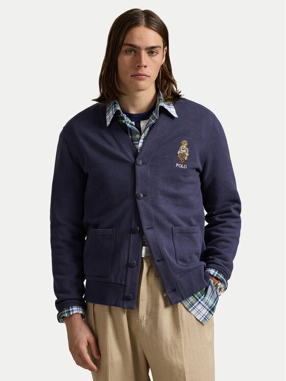 

Кардиган regular fit 710980316001 Polo Ralph Lauren, синий
