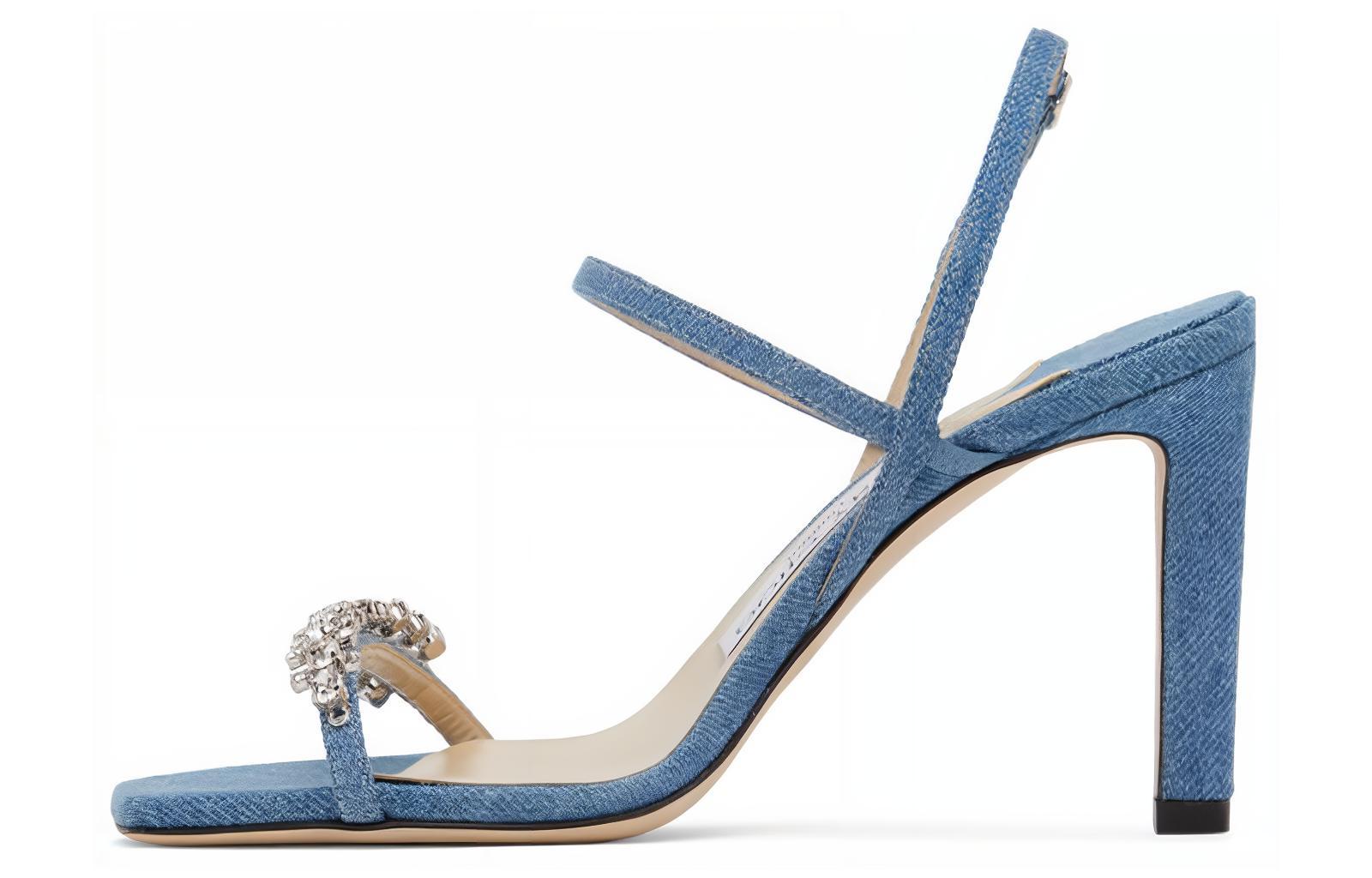 Jimmy Choo Мейра Однопряжечные сандалии 8,8 см Женские Синие, цвет Blue