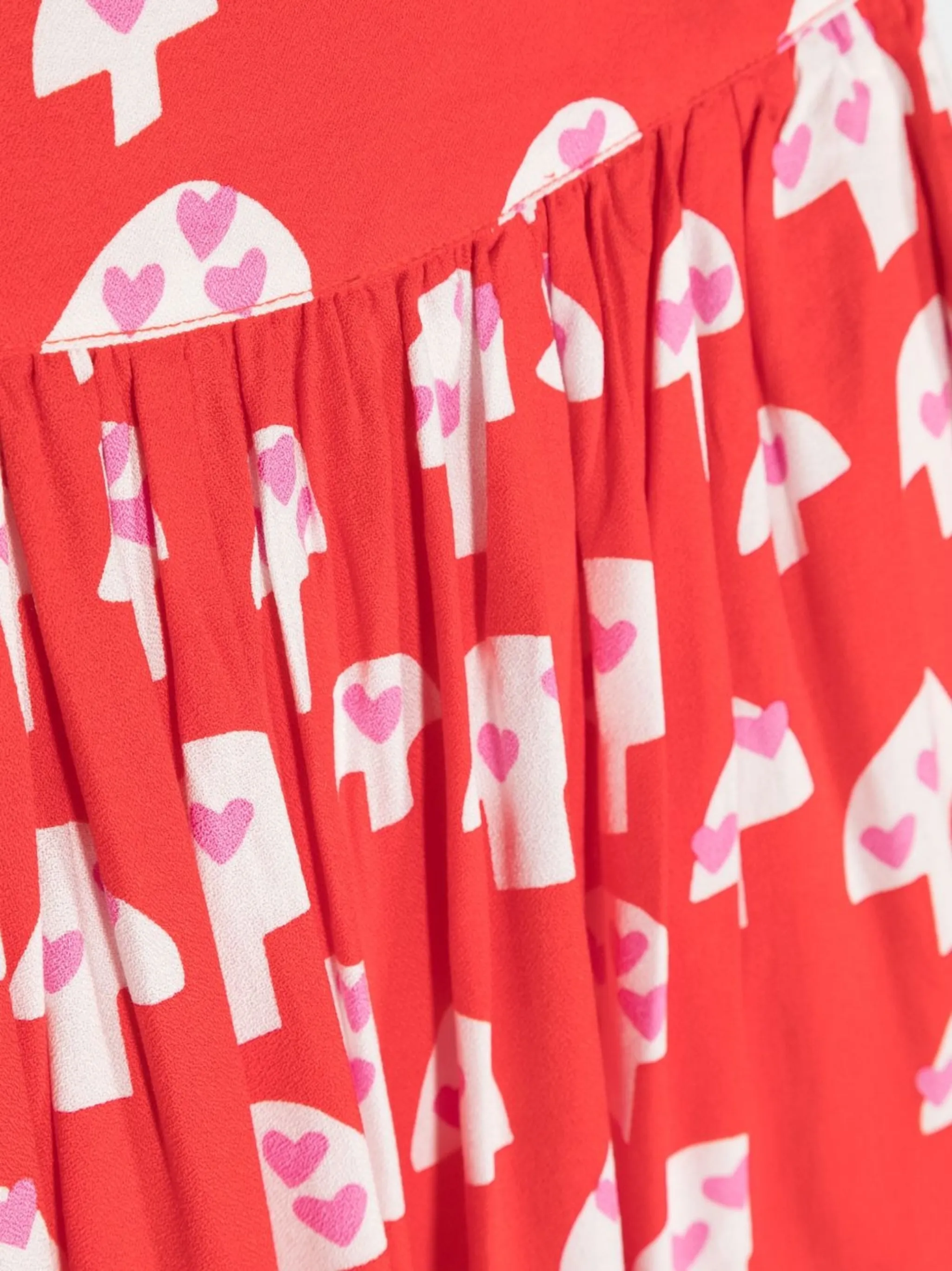 Юбка с принтом Stella Mccartney Kids, красный — фото 3