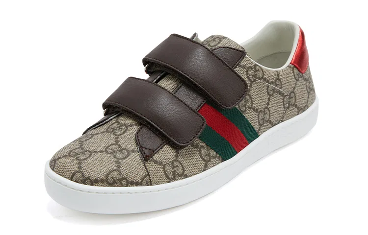 Кроссовки для скейтбординга GUCCI Low Top Dark Brown Kids' — фото 4