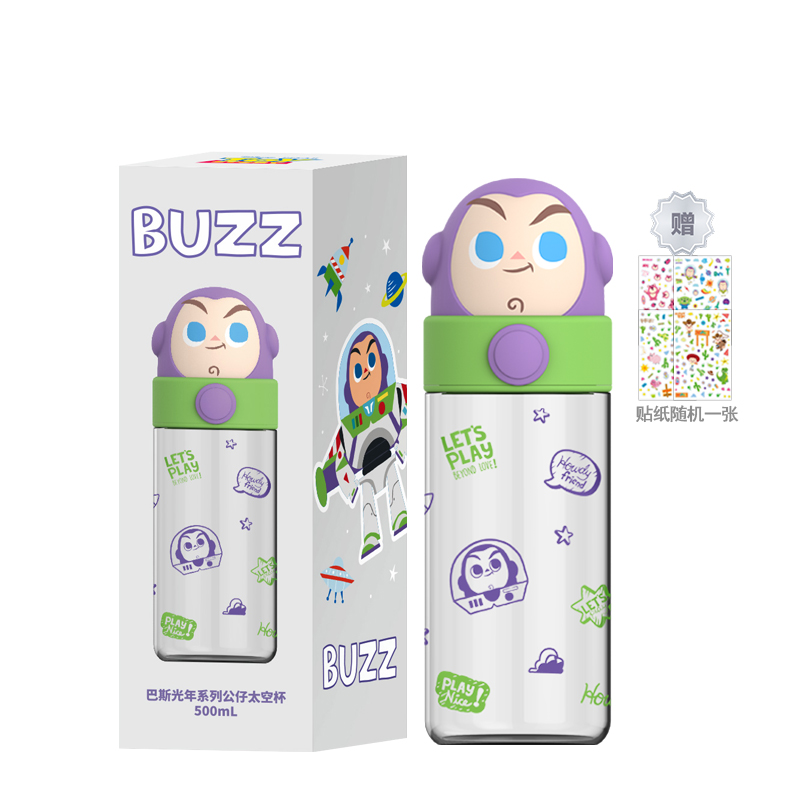 

Лотсо пластиковые стаканы 500 мл Disney, Buzz Lightyear Water Cup + 1 Sticker
