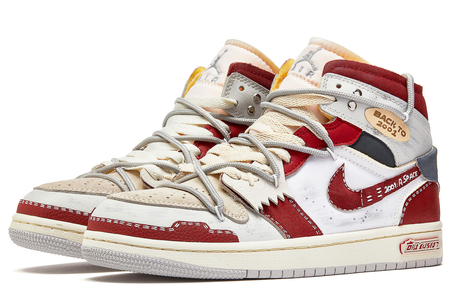 

Баскетбольные кроссовки Air 1 Vintage Men High-top Red/white Jordan, Белый, Баскетбольные кроссовки Air 1 Vintage Men High-top Red/white Jordan