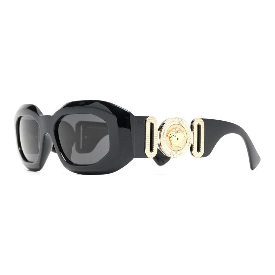 

VERSACE Неправильные солнцезащитные очки, Black