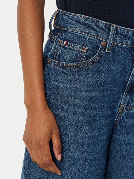 Джинсы с широкими штанинами WW0WW43712 Tommy Hilfiger, синий — фото 4
