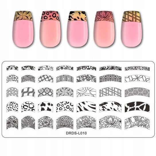 

Пластина для штампа для ногтей FRENCH TIP, Frezarkowo