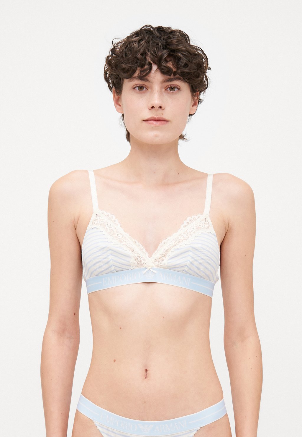 

Треугольный бюстгальтер TRIANGLE BRA Emporio Armani, белый