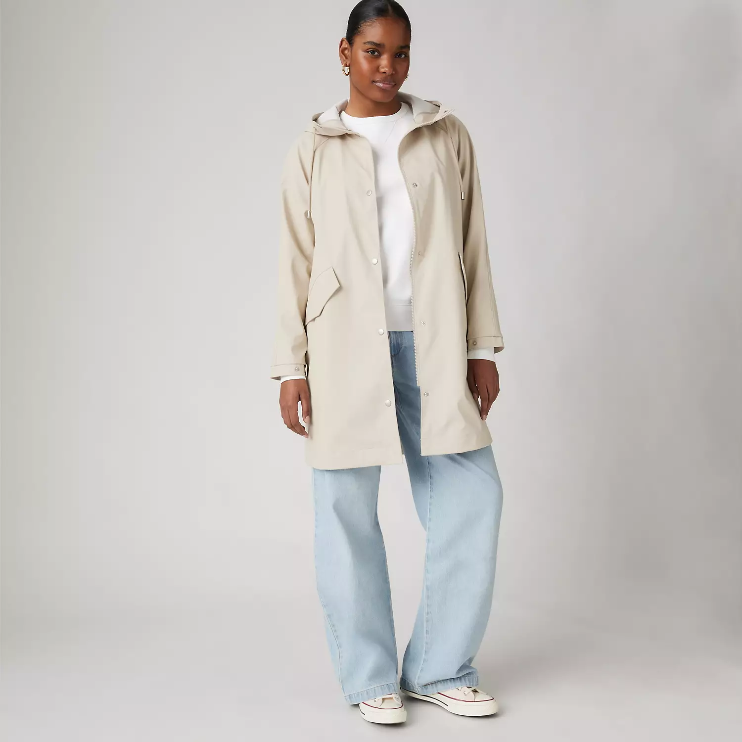 

Куртка-дождевик с капюшоном Levi's, цвет Tan