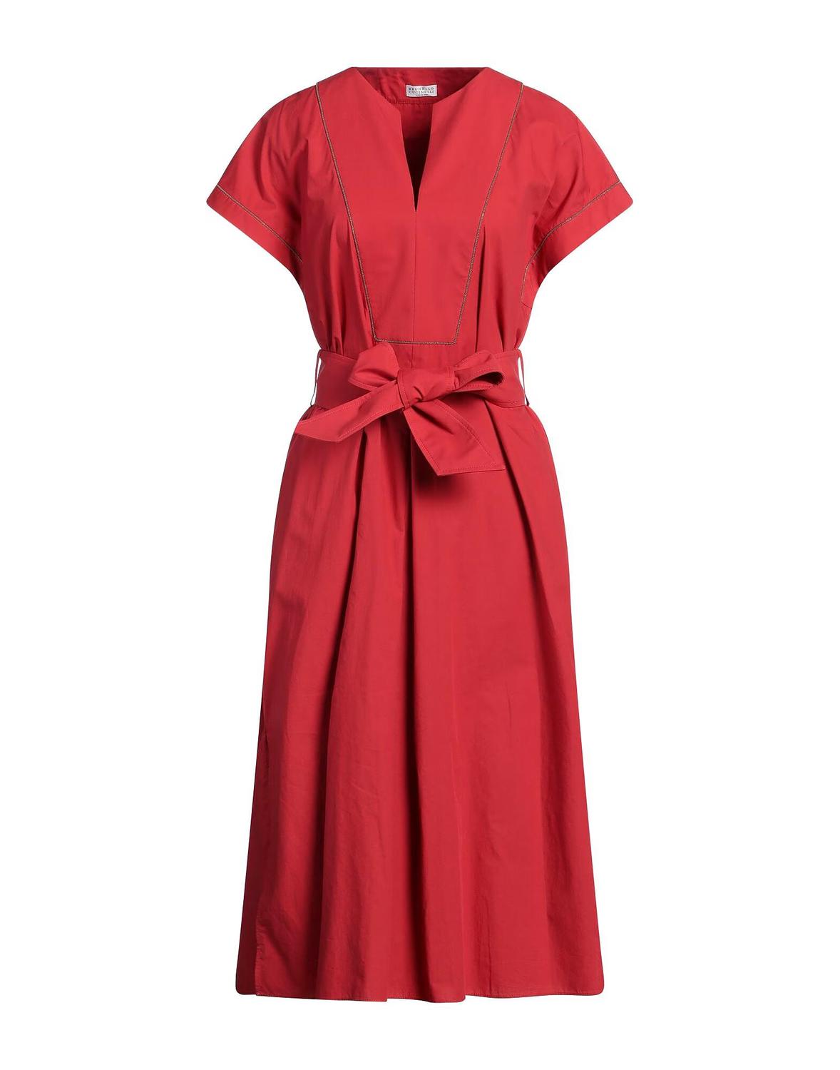 

Платье миди Brunello Cucinelli, красный