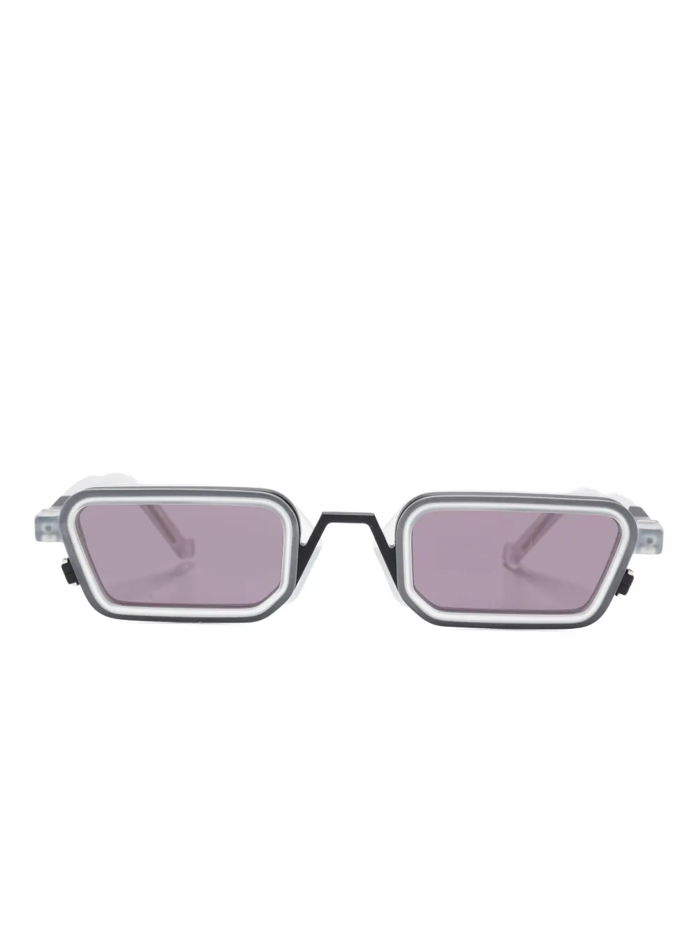 

Солнцезащитные очки в геометричной оправе VAVA Eyewear, белый