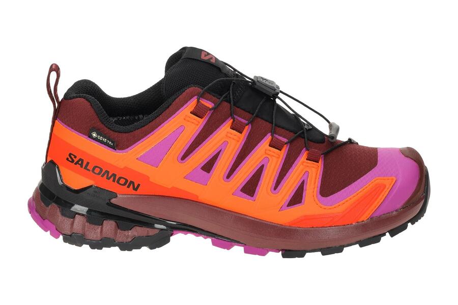 Кроссовки Salomon XA Pro 3D V9 женские, красные, оранжевые, GORE-TEX 479619 — фото 2