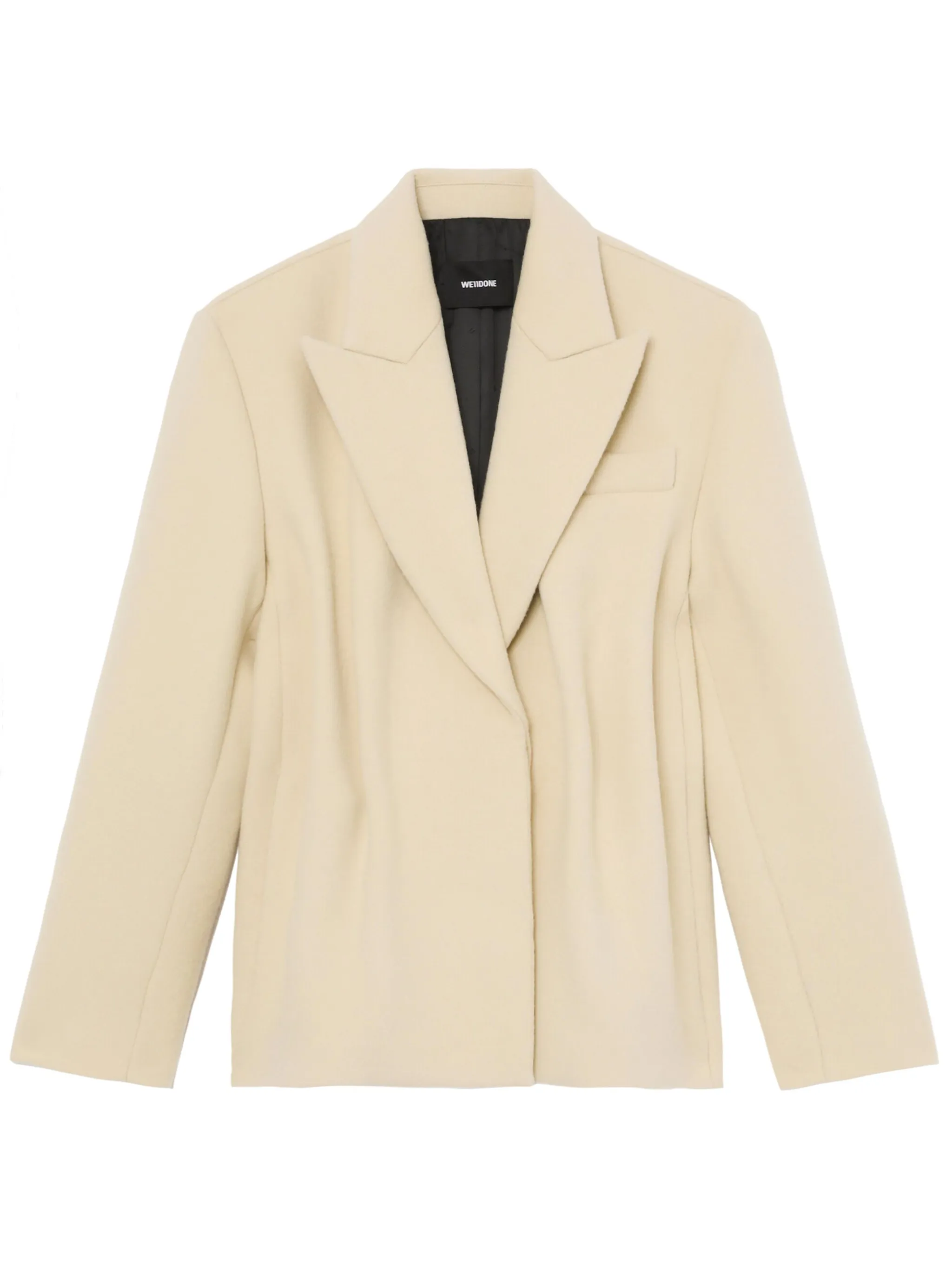 

Однобортный блейзер We11Done, нейтральный