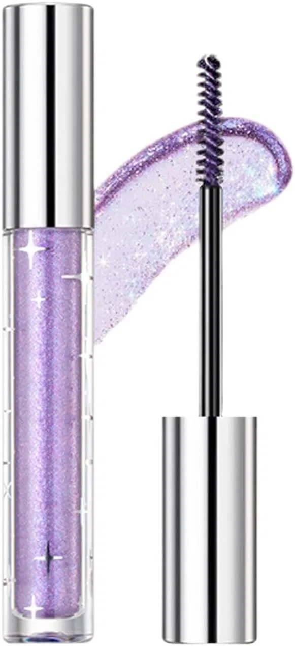 Тушь для ресниц Glitter, блестки, без бренда, 3.2 г, черный