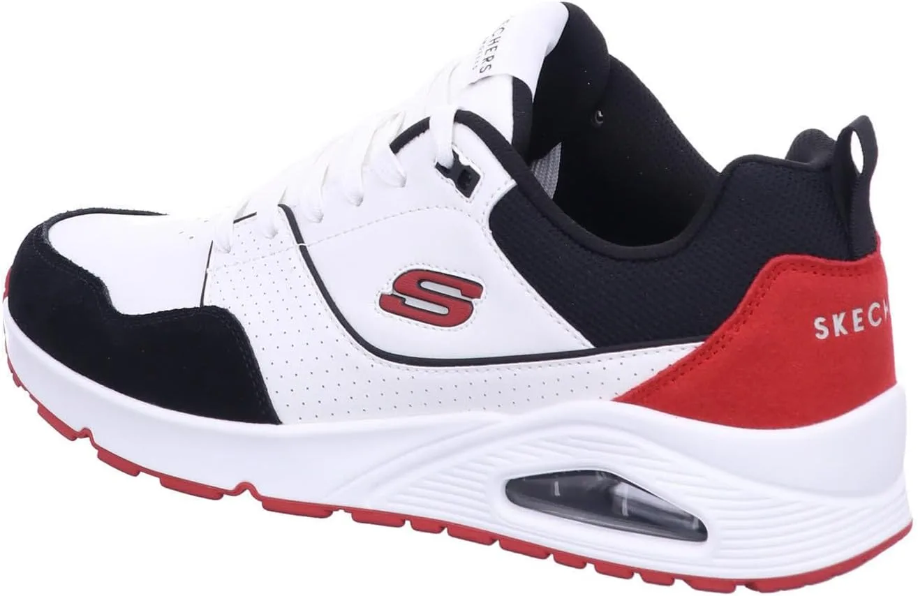 Мужские кроссовки Skechers UNO Retro One, белый/черный/красный — фото 3