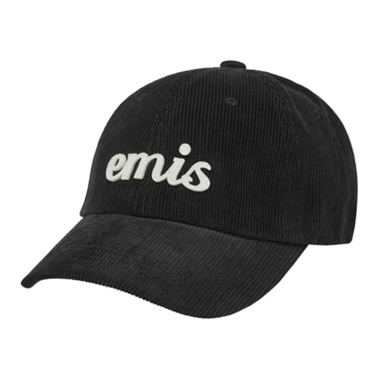 

Emis Хлопковая вельветовая бейсболка унисекс черная, Black
