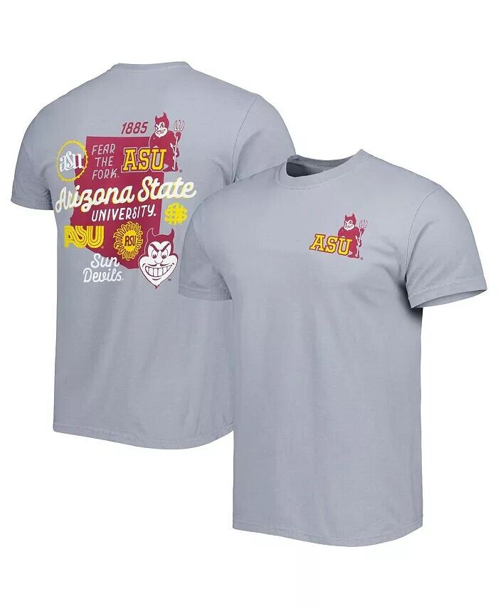 

Мужская графитовая футболка Arizona State Sun Devils Vault State Comfort Comfort Image One, серый