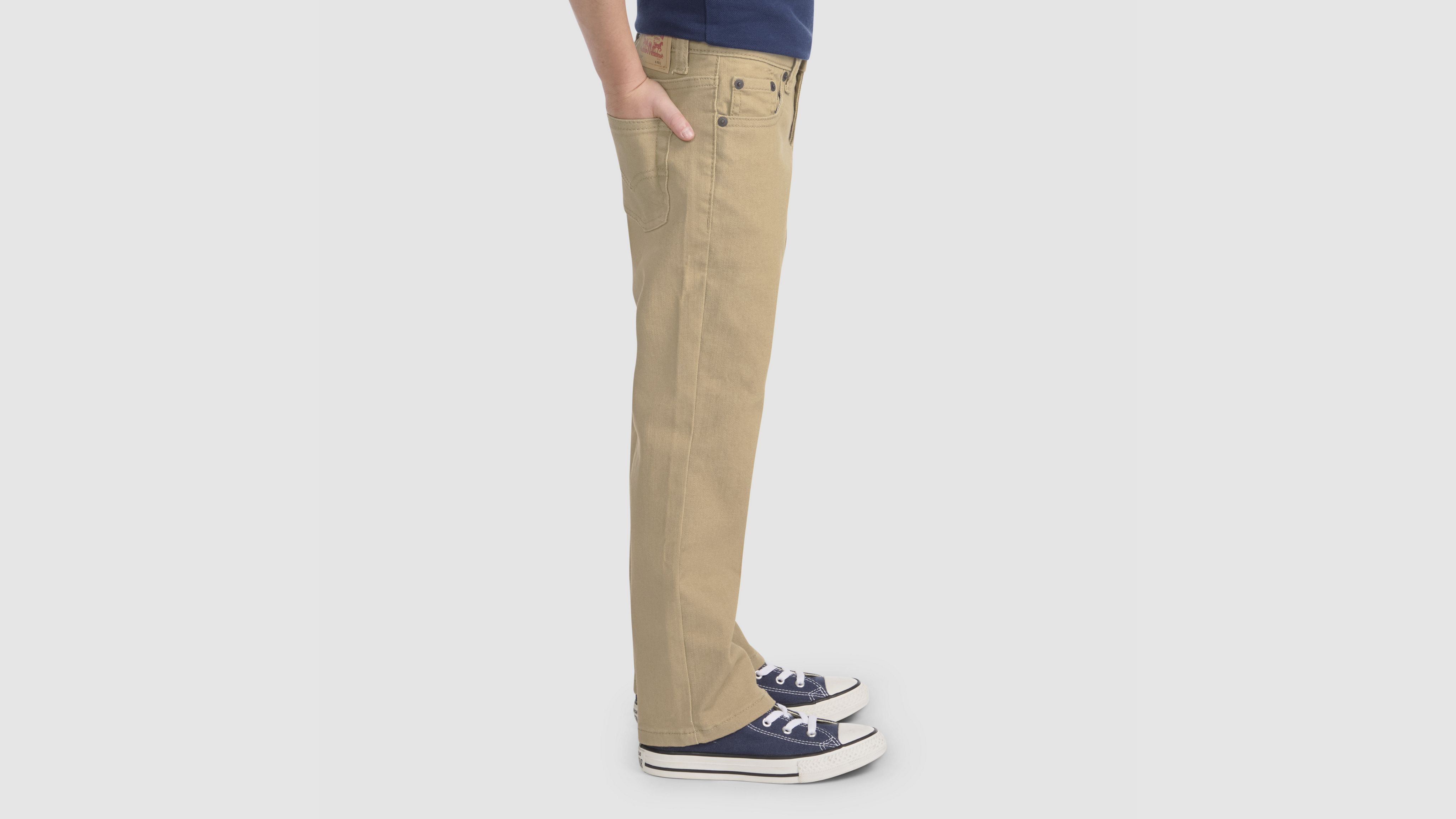 Джинсы 514 Straight Fit Performance для мальчиков 4-6x Levi's, Harvest Gold - Brown — фото 2