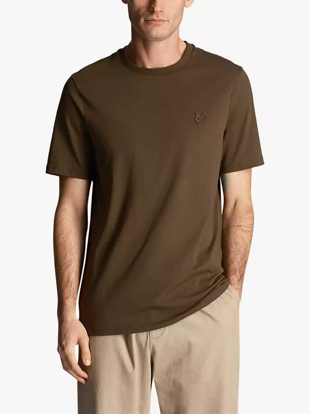 

Футболка Lyle & Scott Tonal Logo Short Sleeve, цвет w485/olive