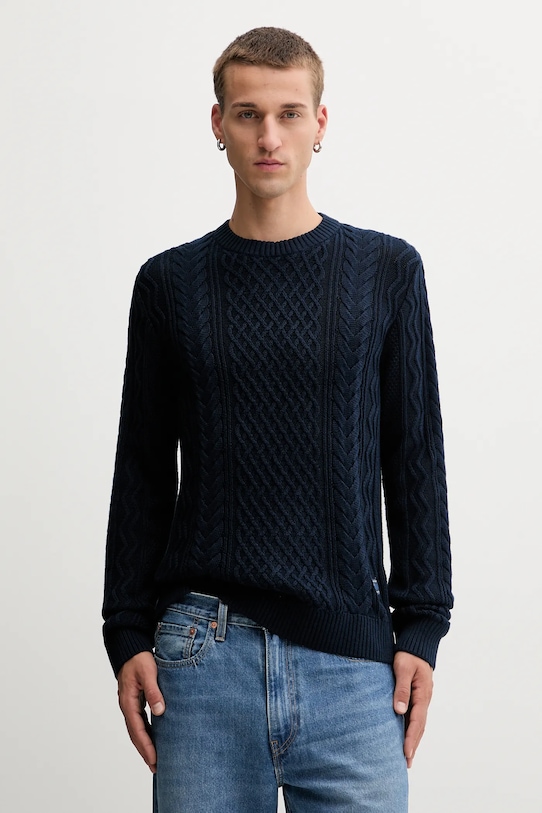 

Хлопковый свитер Tommy Jeans, темно-синий