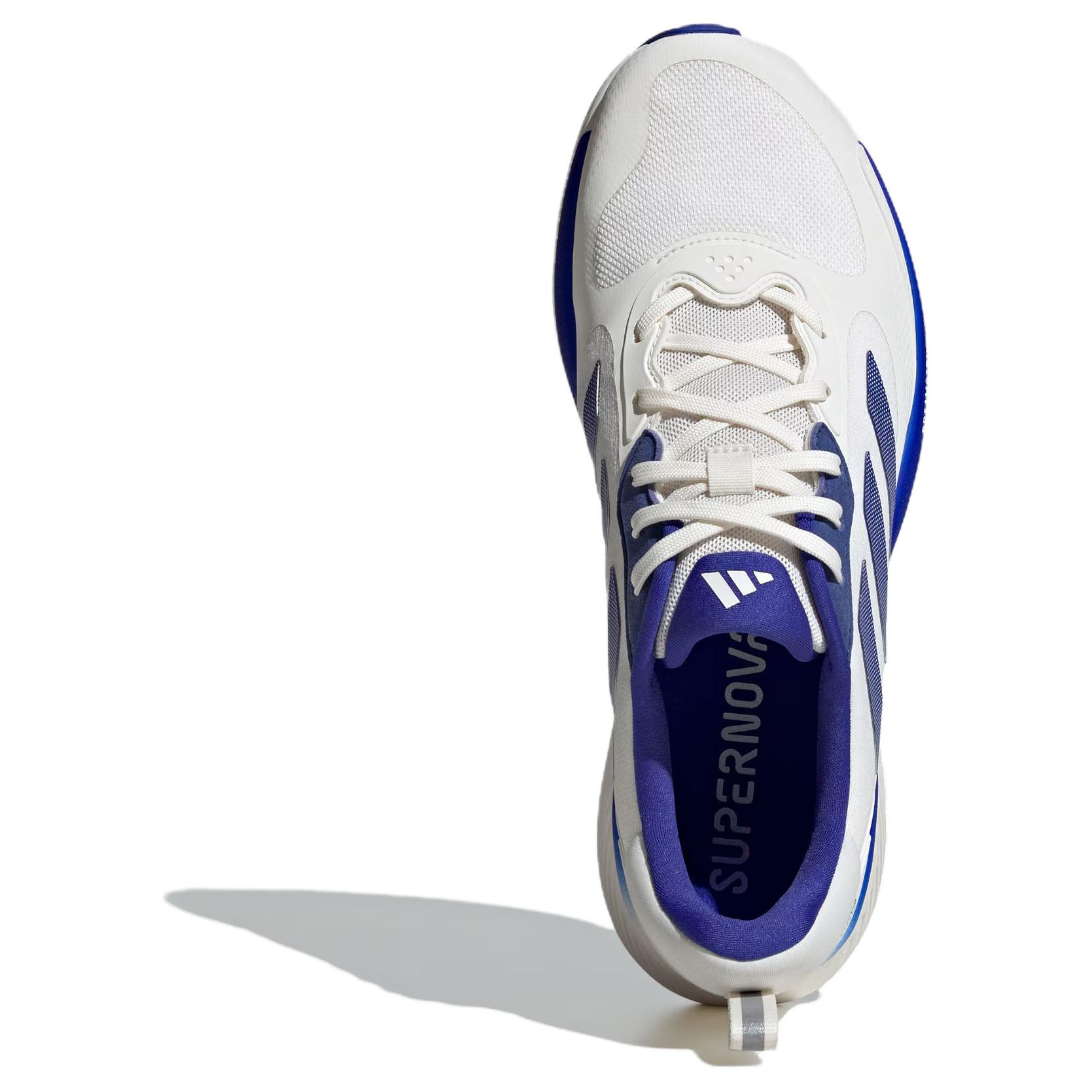 Adidas Supernova Eterno Противоскользящие Износостойкие Низкие Кроссовки для Бега Мужские Белые Синие — фото 3