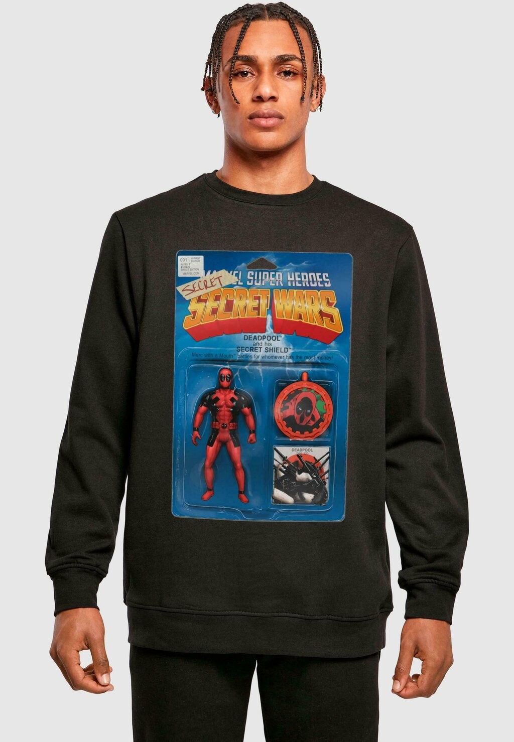 

Толстовка DEADPOOL SECRET WARS ACTION FIGURE CREWNECK ABSOLUTE CULT, черный