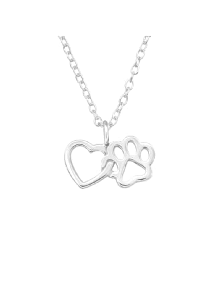 

Alexander York Колье с подвеской в виде сердца и лапы из серебра 925 пробы, комплект из двух серебряных элементов