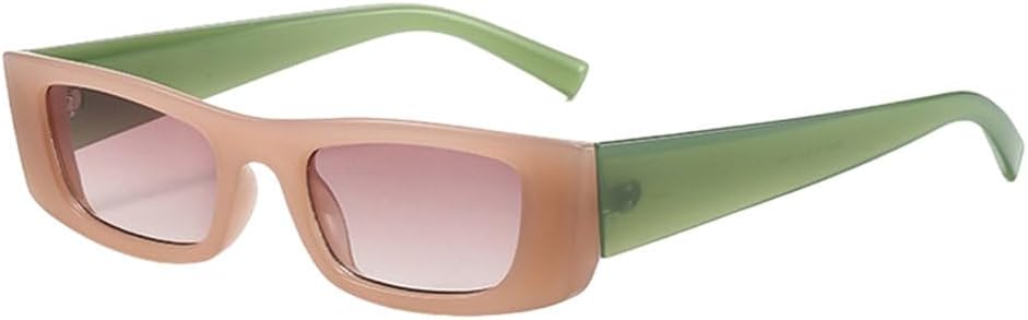 

Модные маленькие черные солнцезащитные очки для женщин, роскошные прямоугольные солнцезащитные очки, овальные солнцезащитные очки для женщин, очки с защитой от УФ-излучения UV400 generic, Pink Gray