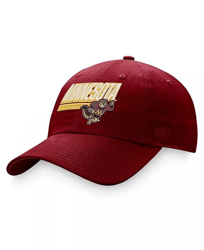 

Мужская бордовая регулируемая шляпа Minnesota Golden Gophers Slice Top Of The World