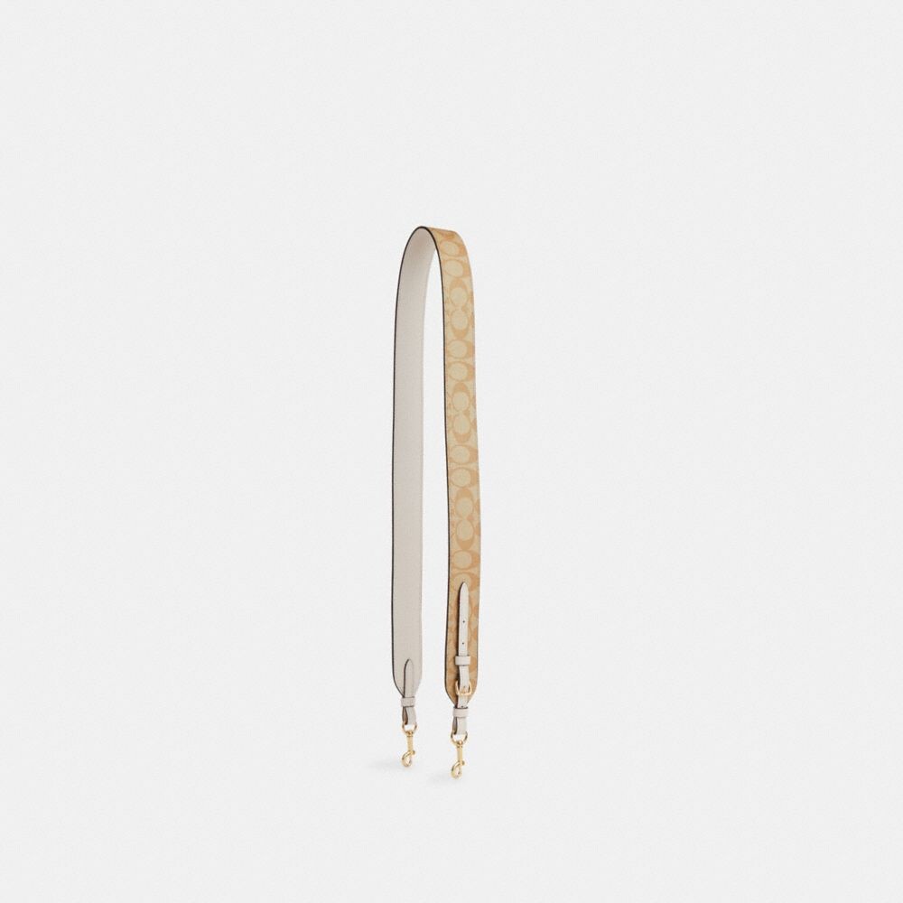 

Ремень COACH, цвет gold/light khaki chalk