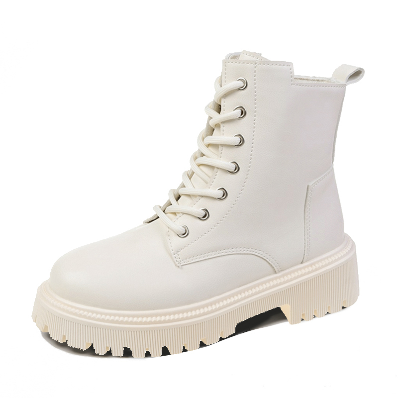 Короткие женские ботинки Martin Box Colorful Creations, Ecru Unlined Shoes