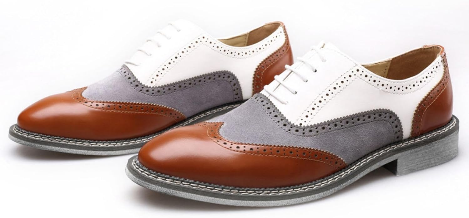 

Мужские оксфорды из кожи с перфорацией и шнуровкой, для бизнеса, вечеринок и свадеб, с острым носком, удобные повседневные туфли на низком каблуке Ephirebra, белый