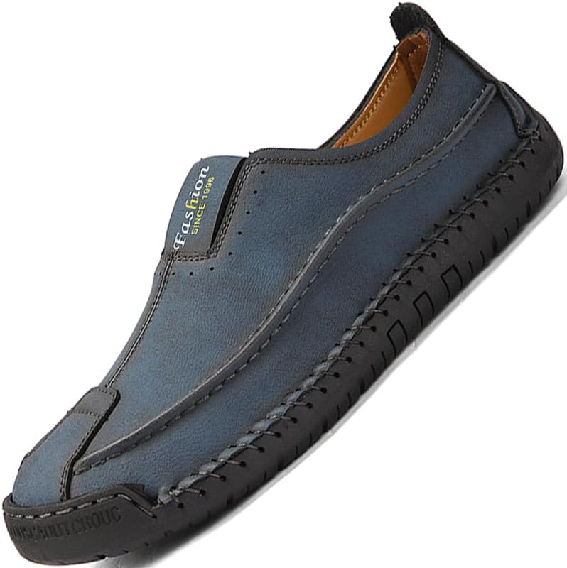 

Мужские повседневные лоферы Кожаная обувь Мужские туфли Мужская обувь для лодки Черные, белые, коричневые, хаки, синие Размер Праздничная обувь Ручная работа Gjuyc