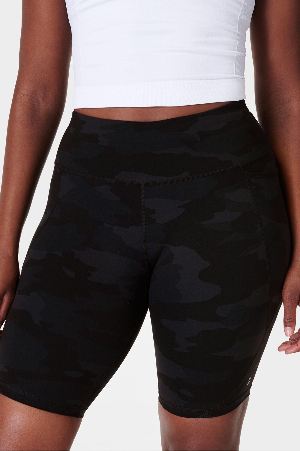 

Байкерские шорты Coral Power длиной 9 дюймов Sweaty Betty, черный