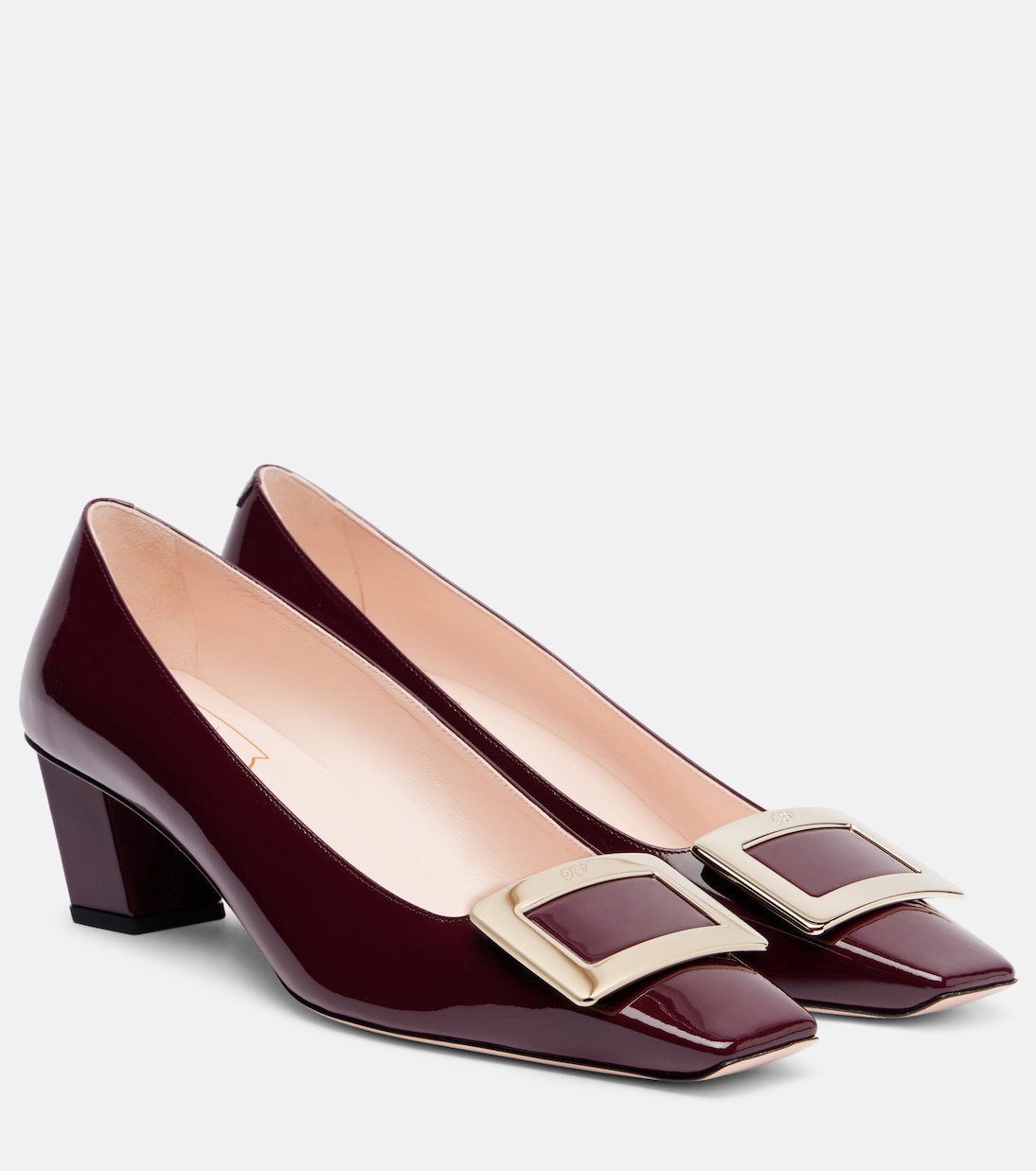 Belle Vivier 45 лаковые туфли-лодочки Roger Vivier, Bordeaux Scuro