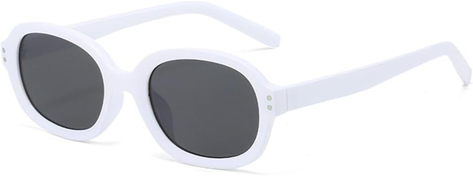 

Женские модные солнцезащитные очки LVTFCO UV400 в стиле ретро с заклепками, модные мужские солнцезащитные очки для активного отдыха, темно-зеленые солнцезащитные очки, White Gray