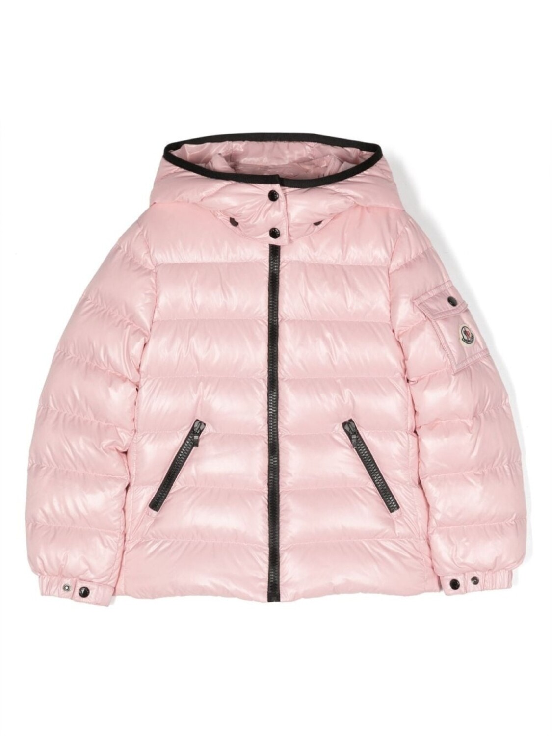 

Пуховик Bady с капюшоном Moncler Enfant, розовый